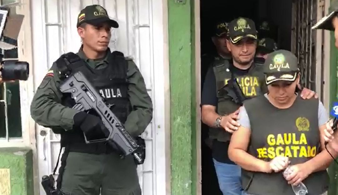 BUCARAMANGA, LEBRIJA, SANTANDER, SECUESTRO , LIBERACIÓN , POLICÍA: Mujer estuvo secuestrada 46 días