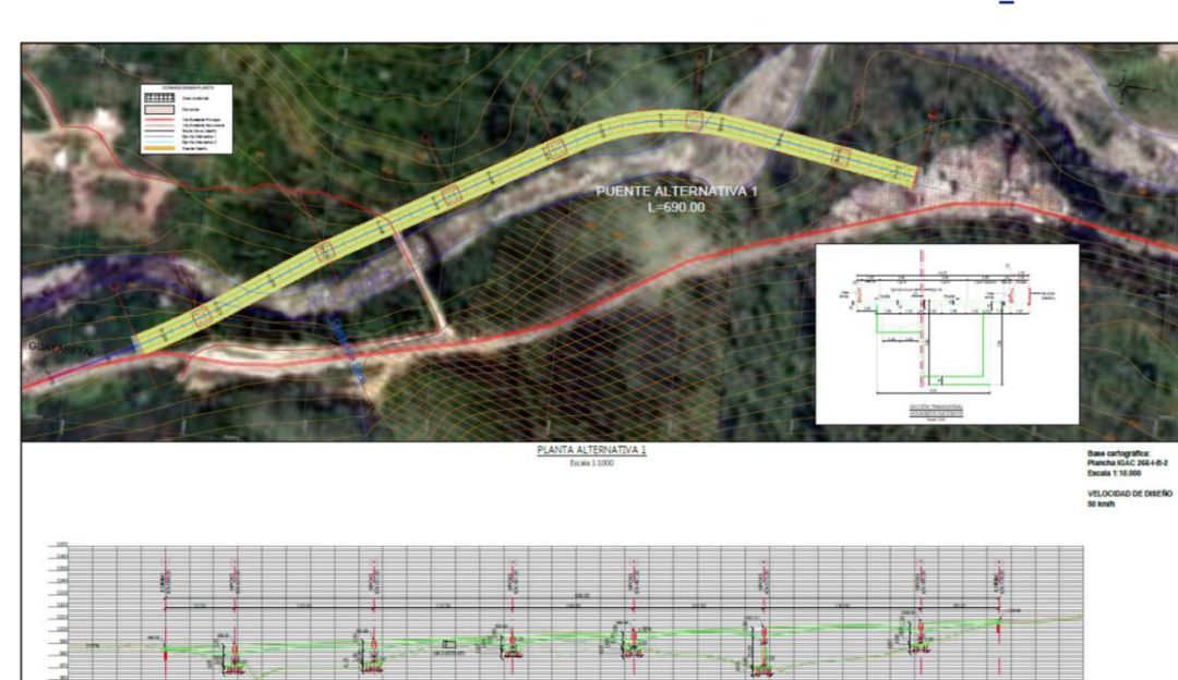 Vía al Llano: Nuevo viaducto solución definitiva a derrumbes en kilómetro 58 vía al Llano