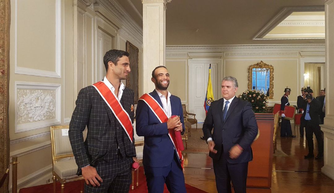 La dupla Cabal-Farah junto a Iván Duque