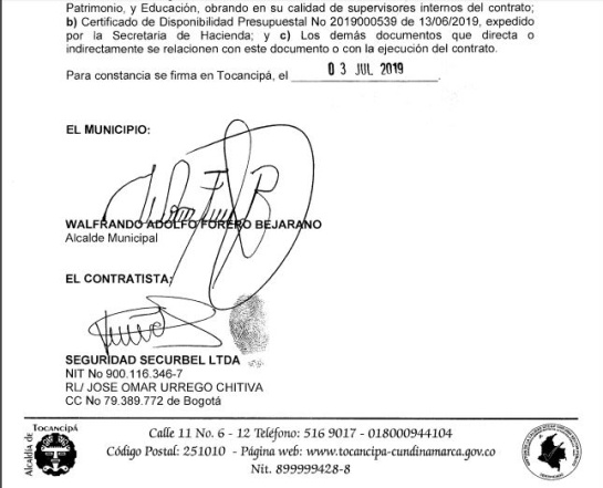 Seguridad alcalde de Tocancipá: El "Ejército" privado del alcalde de Tocancipá Seguridad alcalde de Tocancipá: El "Ejército" privado del alcalde de Tocancipá