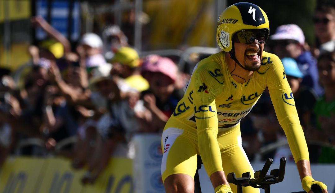 Etapa 13 contrarreloj Tour de Francia: El maillot amarillo da alas a Alaphilippe, que ganó la etapa 13