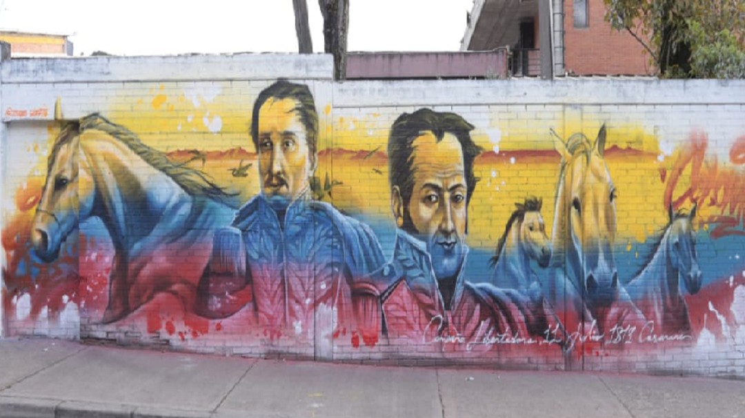 El Barrio "20 de Julio de Bogotá se llena de arte con "La Ruta Grafitera"