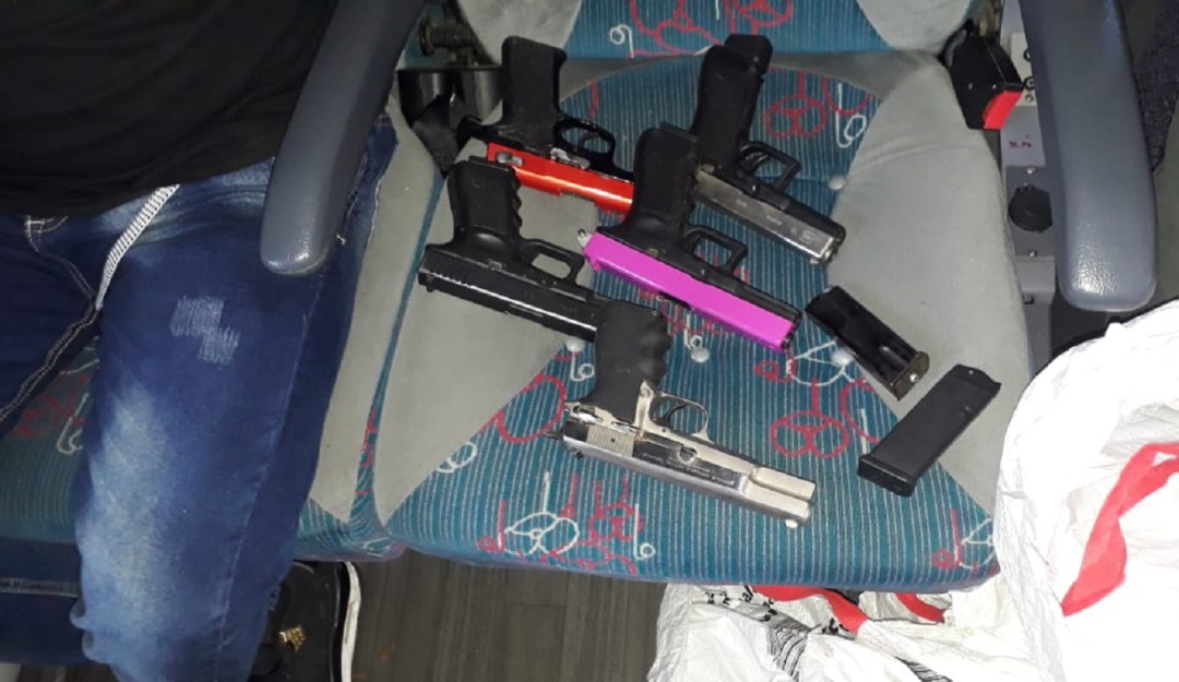 Incautan cinco armas de fuego provenientes de Venezuela