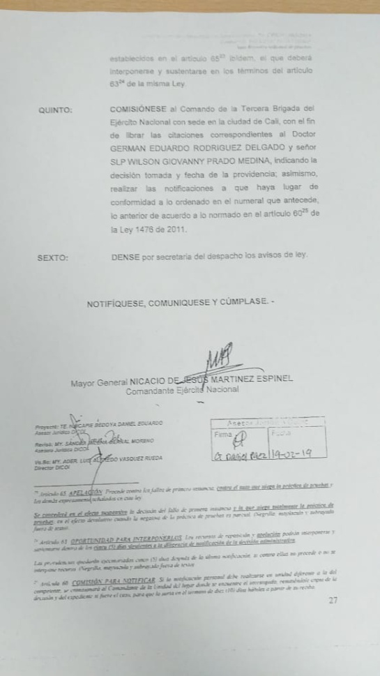 Corrupción en el Ejército: Denuncian omisión del general Martínez para investigar caso de corrupción Corrupción en el Ejército: Denuncian omisión del general Martínez para investigar caso de corrupción
