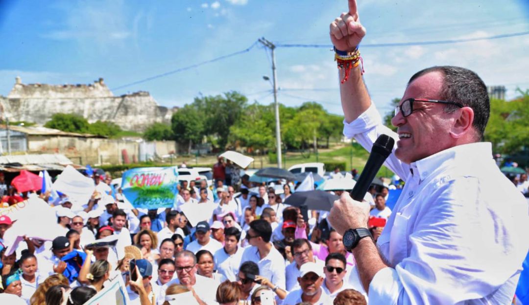Nando Padauí: Nando Padauí inscrito como candidato a la Gobernación de Bolívar