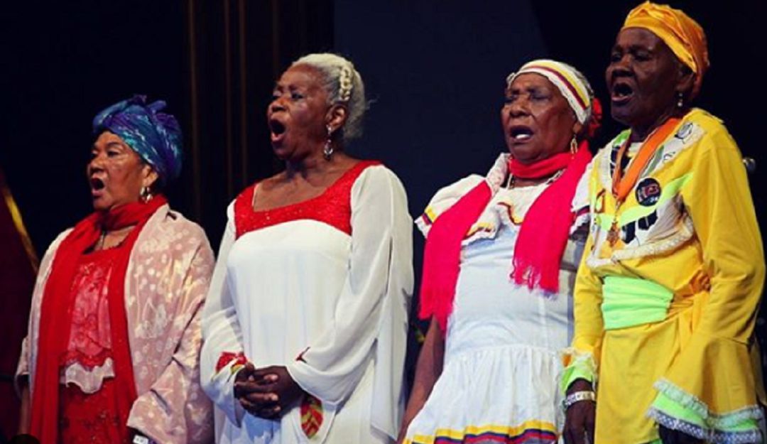 Totó la Momposina, Leonor Gonzalez Mina, Petrona Martinez y Celia Salgado.