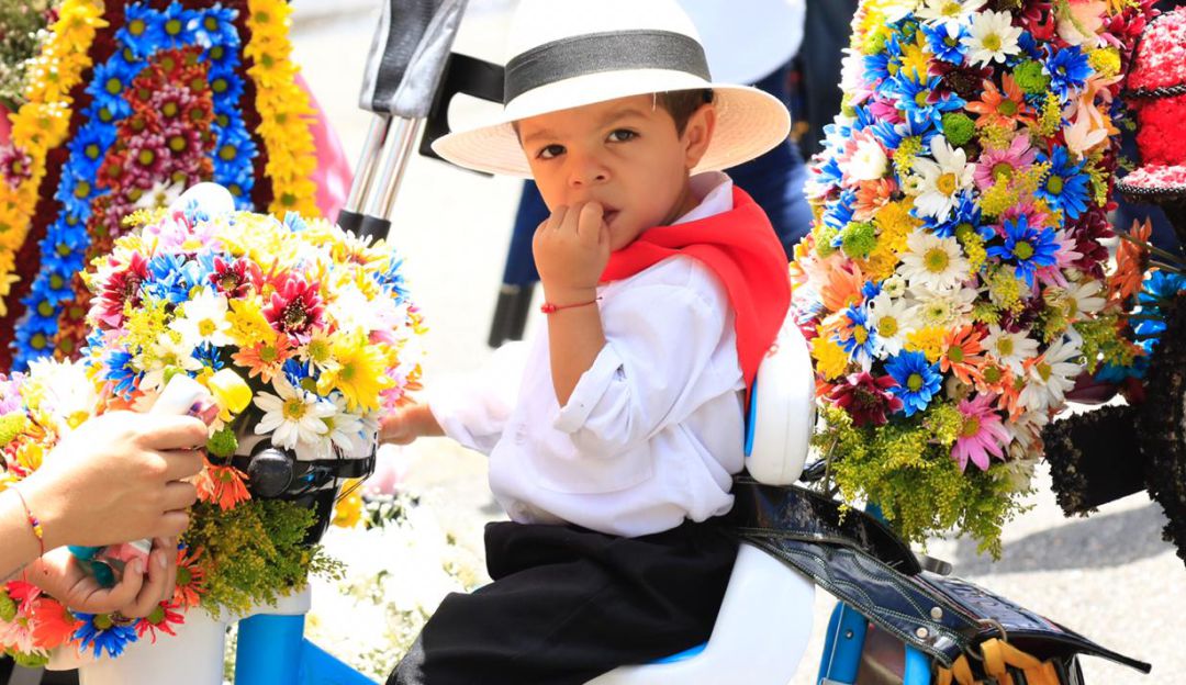 FERIA DE LAS FLORES, DESFILE DE SILLETERITOS, LA FLORESTA, 2019: Desfile de Silleteritos se toma La Floresta