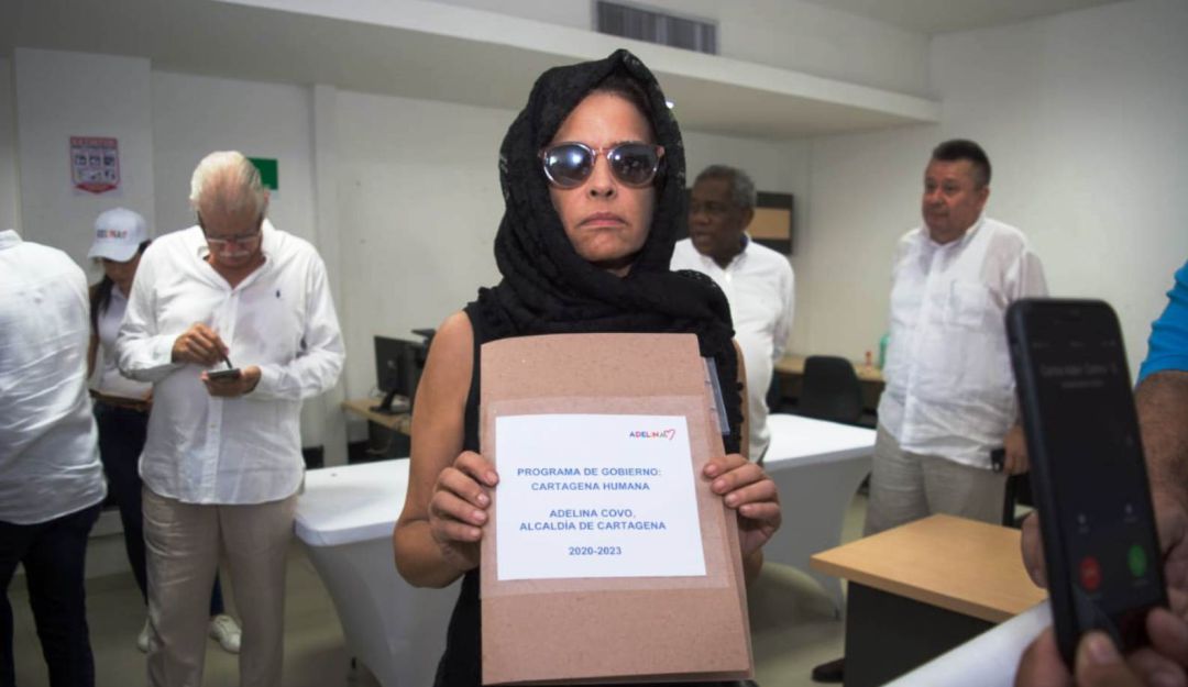 Inscripción de candidatos a la Alcaldía de Cartagena: Adelina Covo se inscribió como candidata a la Alcaldía de Cartagena