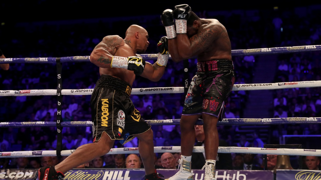 knockout al boxeador Dillian Whyte, fue suspendido provisionalmente.