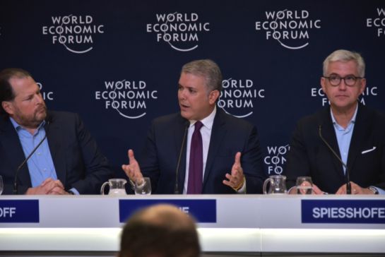 Iván duque en el Foro Económico de Davos Iván duque en el Foro Económico de Davos
