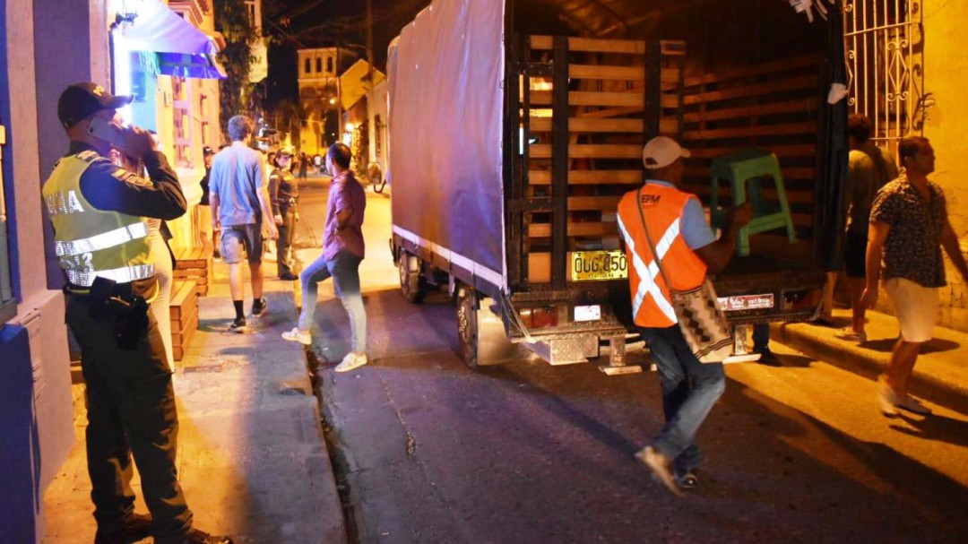 Controles contra el ruido en establecimientos nocturnos de Cartagena