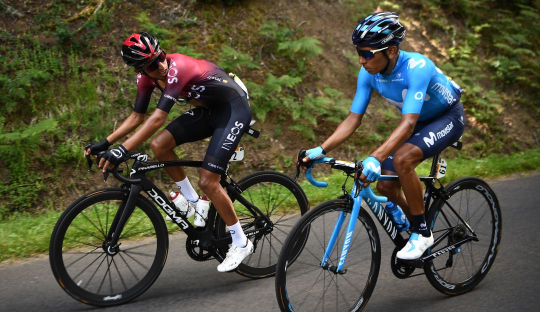 ciclismo egan bernal nairo quintana: Egan:"Nairo puede ganar el Tour, es el ciclista más importante de Colombia"