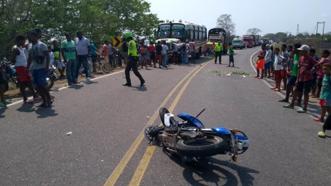 Siniestro vial deja una persona fallecida en San Juan Nepomuceno, Bolívar