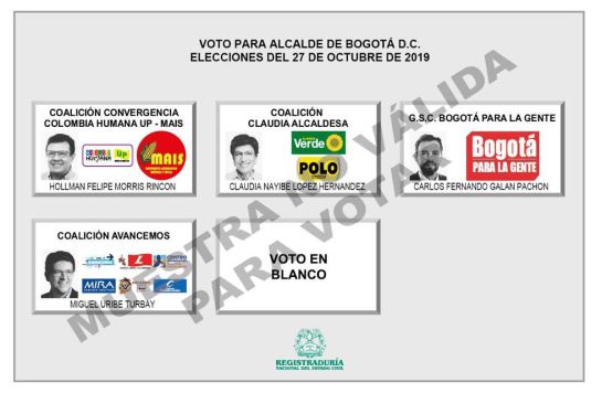 Elecciones Alcaldías Colombia: Así quedó el tarjetón de candidatos a la alcaldía de Bogotá Elecciones Alcaldías Colombia: Así quedó el tarjetón de candidatos a la alcaldía de Bogotá