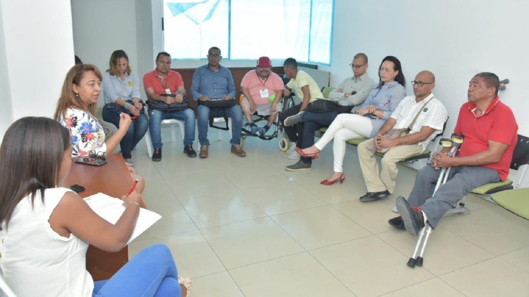 Alcaldía de Cartagena se reúne con personas en condición de discapacidad