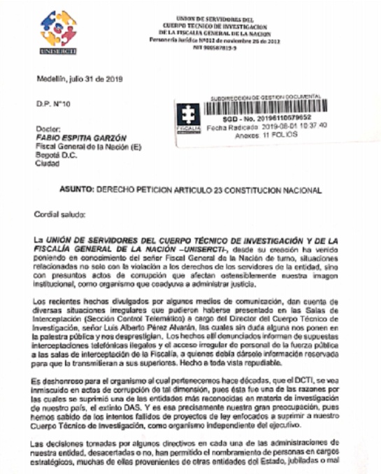 Director del CTI Luis Pérez Alvaran: Renunció el director del CTI Director del CTI Luis Pérez Alvaran: Renunció el director del CTI
