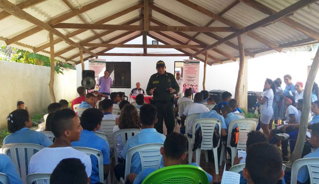 código nacional de policía en colegios de Bolívar: Sensibilización del código nacional de policía en colegios de Bolívar