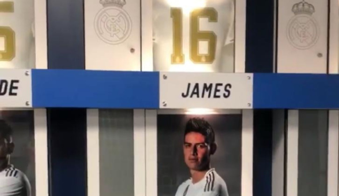 james rodriguez real madrid: ¿Un nuevo guiño del Madrid a James?: recuperó su lugar en el camerino