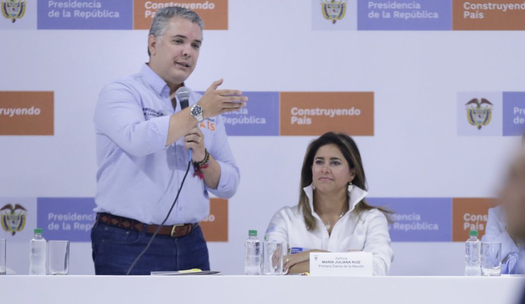 Iván Duque y María Juliana Ruiz, primera dama de la nación