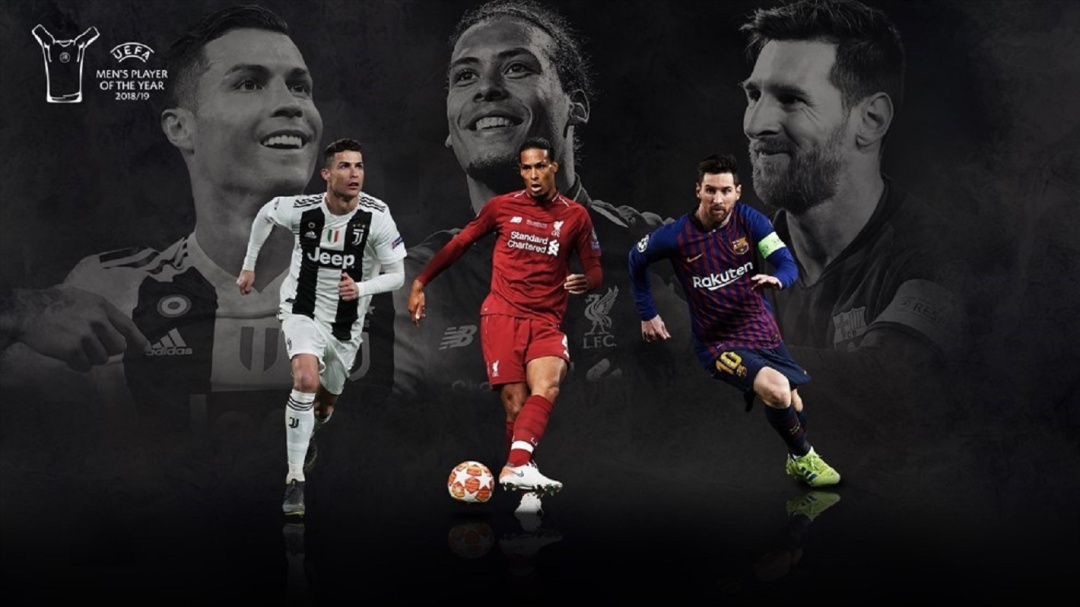 Cristiano, Messi y Van Djik, candidatos a mejor jugador de la UEFA