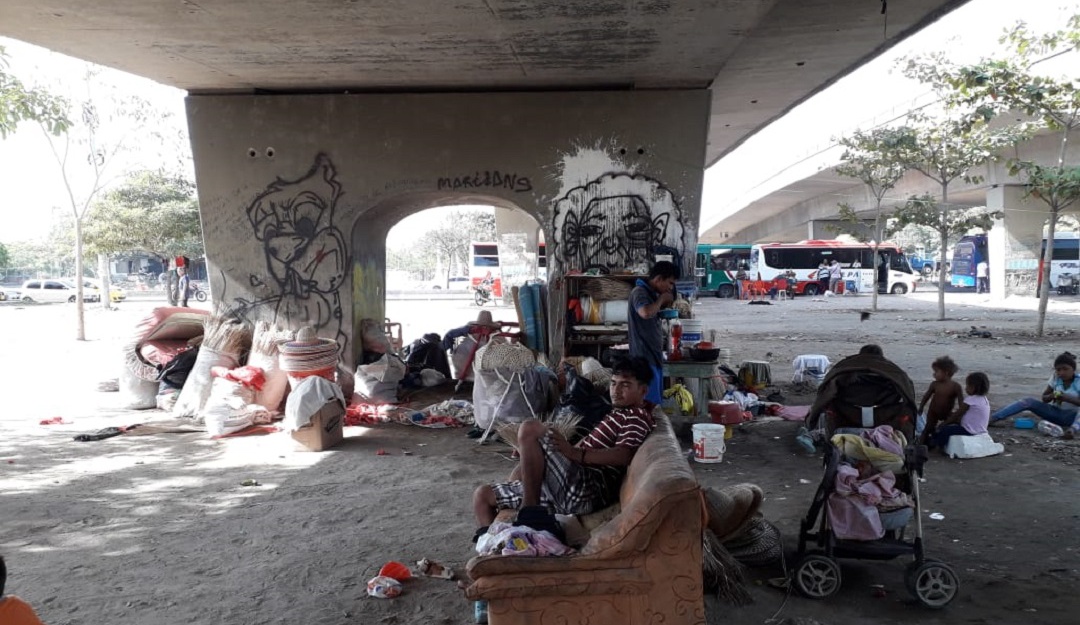 Indígenas yukpas: 80 indígenas Yukpa venezolanos viven debajo de un puente en Barranquilla
