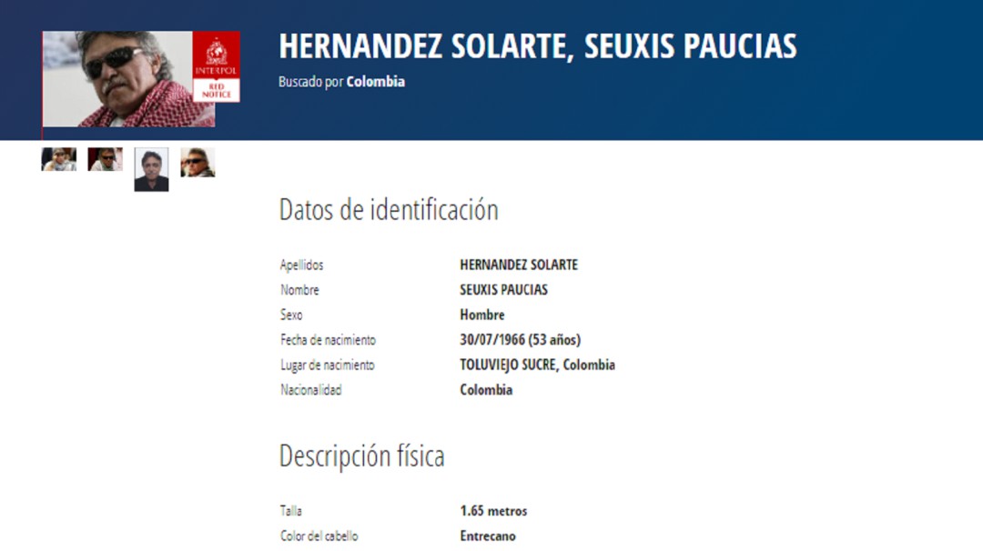 Duque espera captura de Santrich en Venezuela pese a protección de Maduro