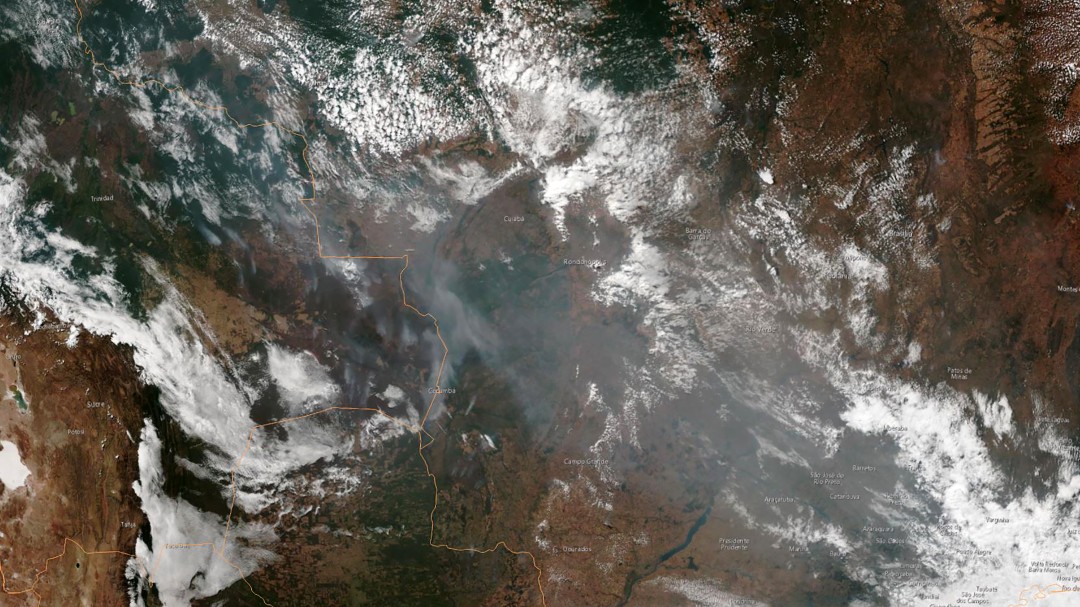 ¡Impresionante! Así se ve el incendio en el Amazonas desde el espacio