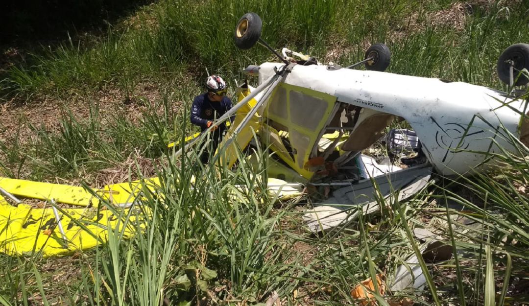 Avioneta accidentada en Viterbo