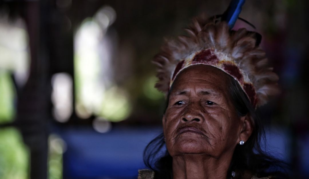 Indígena del pueblo Tikuna, presentes en la comunidad de Macedonia, Amazonas colombiano.