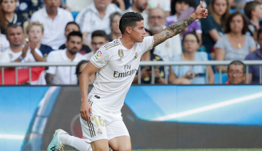 James Rodríguez Real Madrid titular 832 días: 832 días después, James volvió a jugar con el Real Madrid