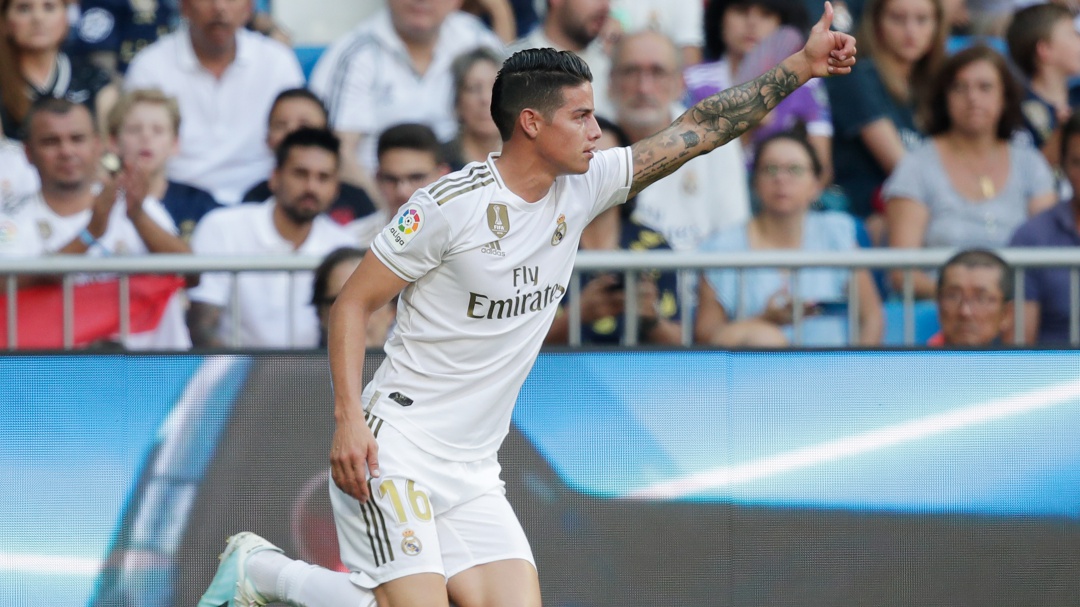 832 días después, James volvió a jugar con el Real Madrid
