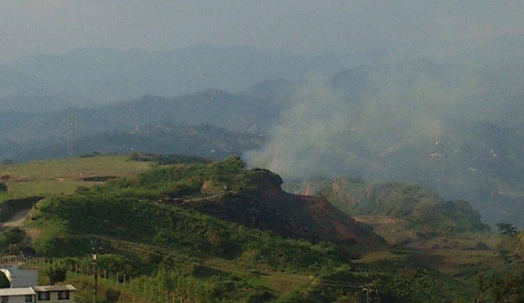 incendio cultivos caldas: Algunos incendios forestales se han presentado en Caldas
