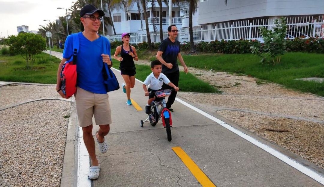 ciclovías en Cartagena: Secretaría del Interior promueve buen uso de las ciclovías en Cartagena