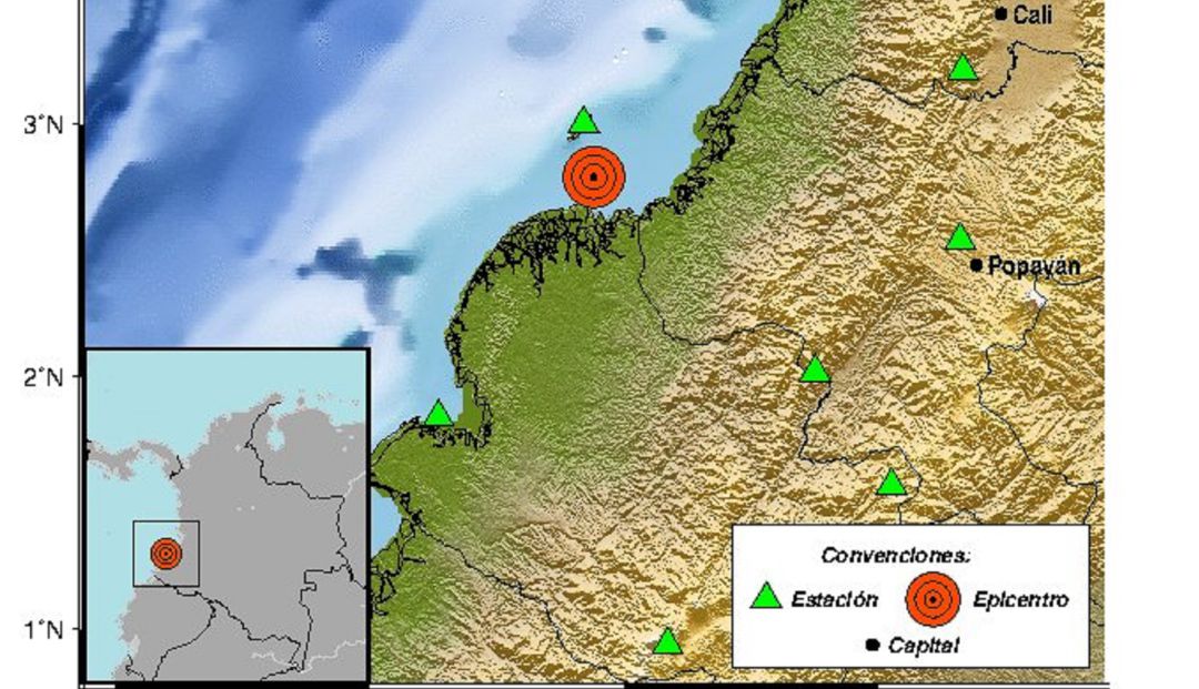 Sismos Guapi, Cauca: Sismo de magnitud 5.3 en el Pacífico colombiano
