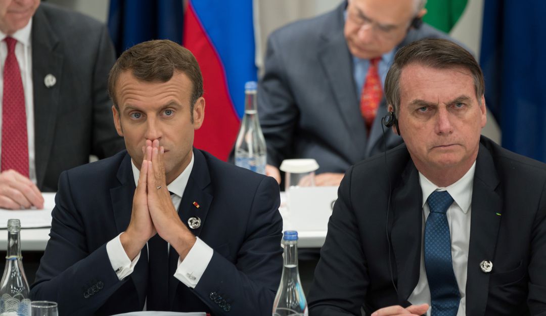 Jair Bolsonaro MERCOSUR Emmanuel Macron Unión Europea Acuerdo Brasil: El comentario que encendió la pelea entre Macron y Bolsonaro