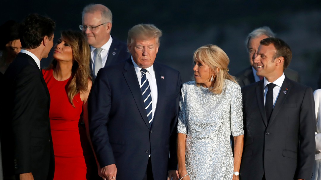 ¿La esposa de Trump besó en la boca al primer ministro de Canadá?