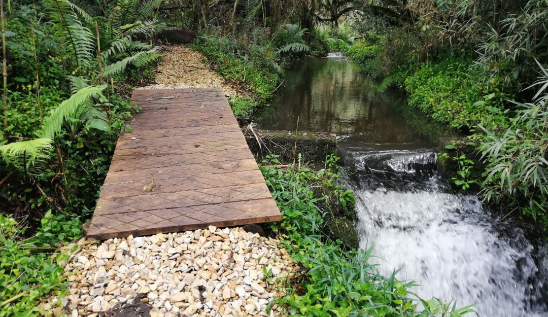 Investigan desvío de quebrada en La Calera para actividades de ecoturismo