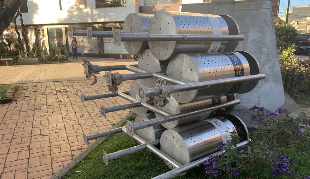 En Bogotá reubicarán canecas de basura: Más de 1.600 canecas de basura tuvieron que ser reubicadas en Bogotá