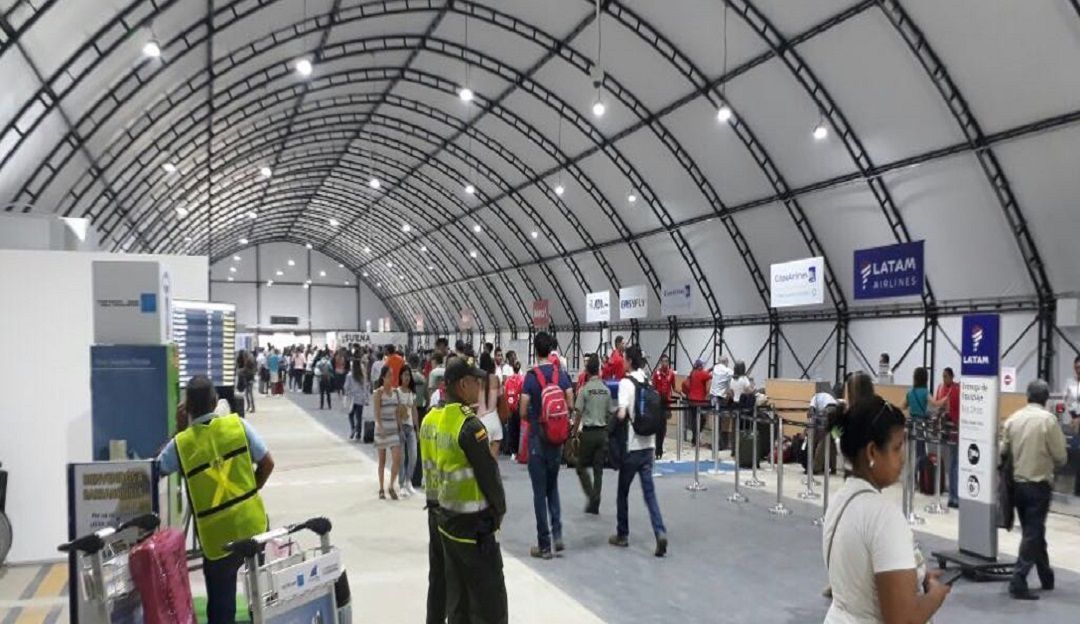 Archivo, remodelación del aeropuerto Ernesto Cortissoz.