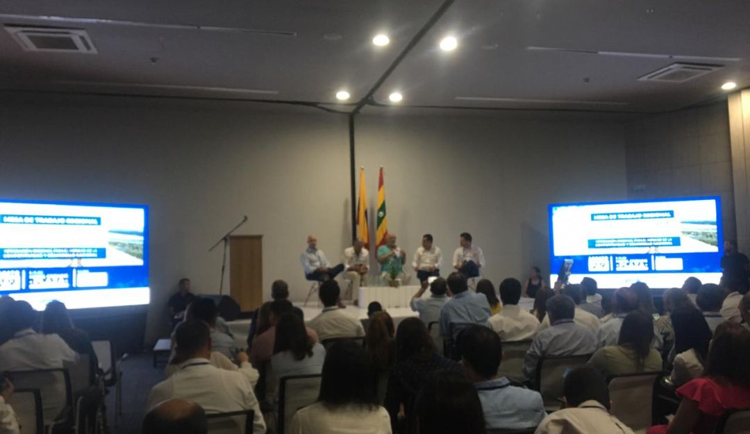 En medio del evento de XII Encuentro de la Cámara colombiana de Infraestructura