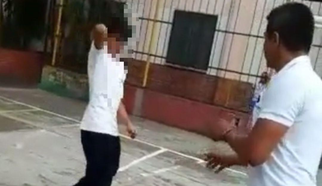 MATONEO MENOR AGRESION CUCHILLO BUCARAMANGA: Menor que agredió a profesor se fue del colegio