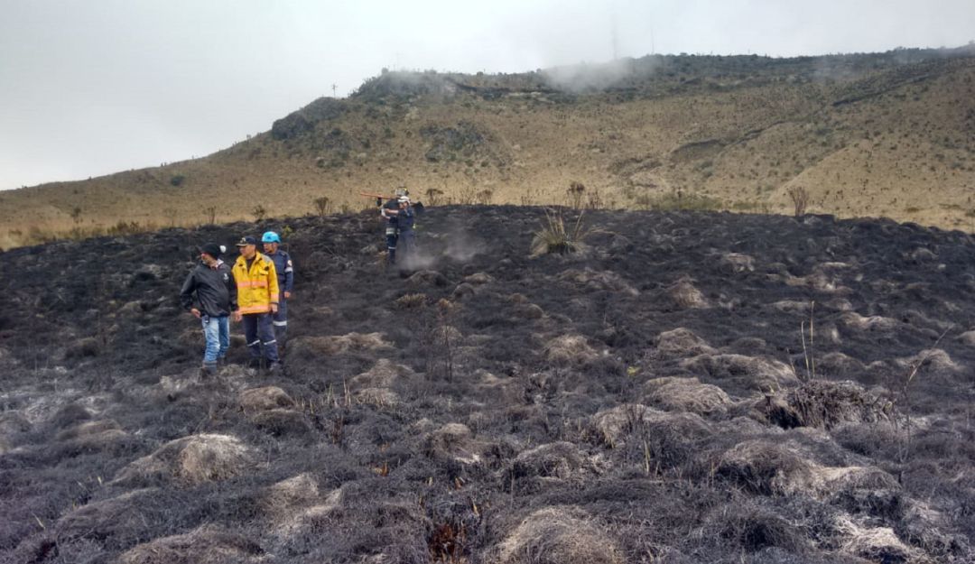Probabilidad alta de incendios forestales en Caldas