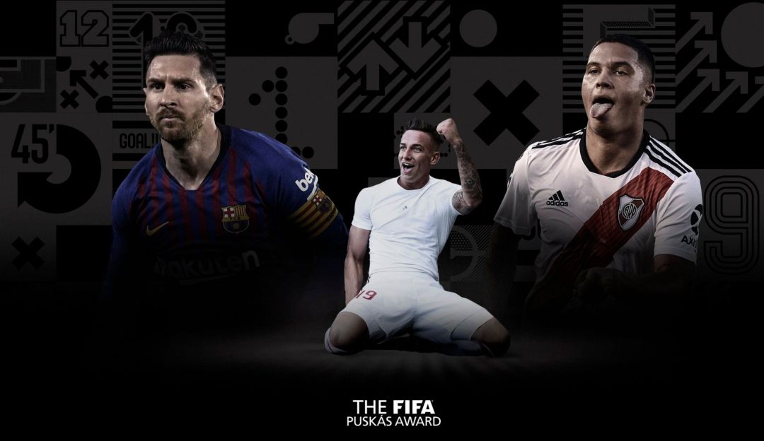 premio puskas 2019 quintero messi y zsori finalistas: Juanfer Quintero es finalista al Puskas 2019 junto a Messi y Zsori