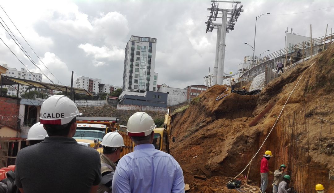 Construcción Megacable en Pereira: A buen paso avanzan las obras de la estación terminal del Megacable