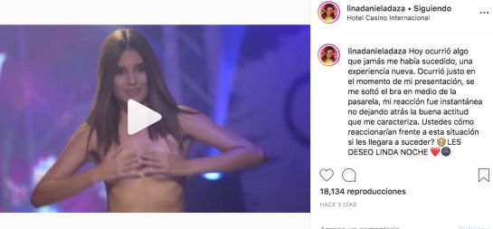 Modelo se le cayó el brasier en pleno desfile: Así reaccionó esta modelo cuando se le soltó el brasier en pleno desfile Modelo se le cayó el brasier en pleno desfile: Así reaccionó esta modelo cuando se le soltó el brasier en pleno desfile