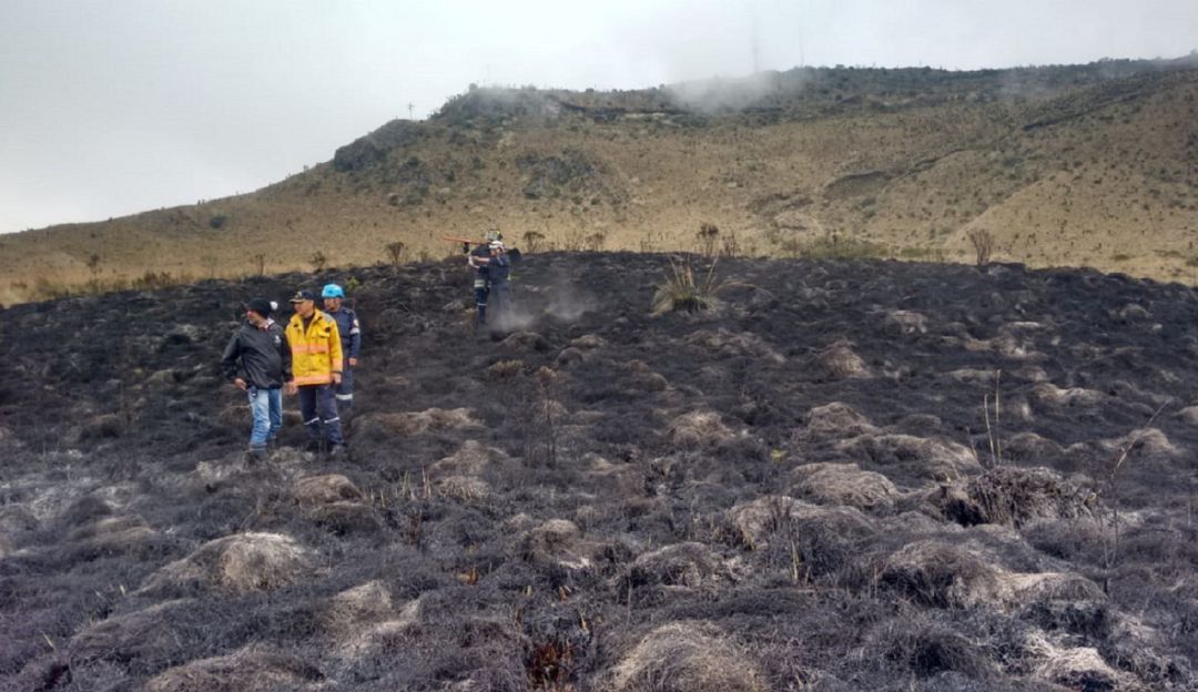 Incendio en el Parque Nacional de los Nevados