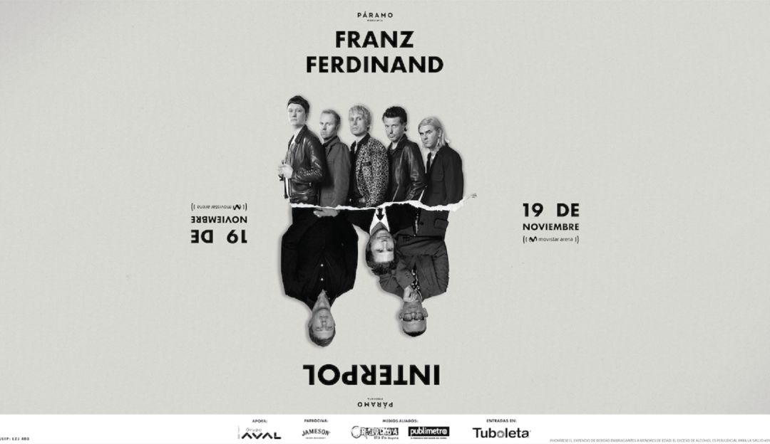 Concierto en Colombia Interpol y Franz: Interpol y Franz Ferdinand vendrán a Colombia