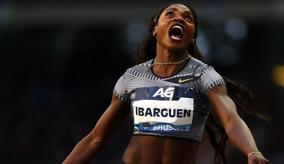Caterine Ibargüen octava Liga Diamante: Caterine Ibargüen fue 8va en la final del salto largo de la Liga Diamante