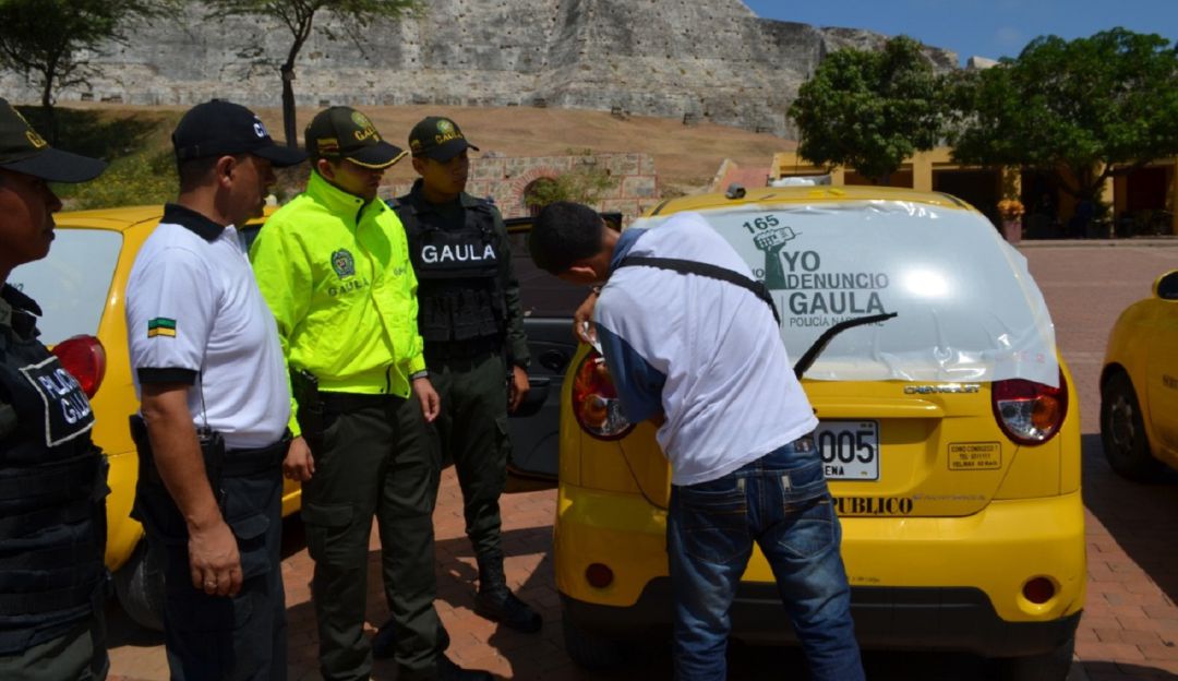 Taxistas Cartagena campaña extorsión: Taxistas de Cartagena se unieron a campaña contra la extorsión