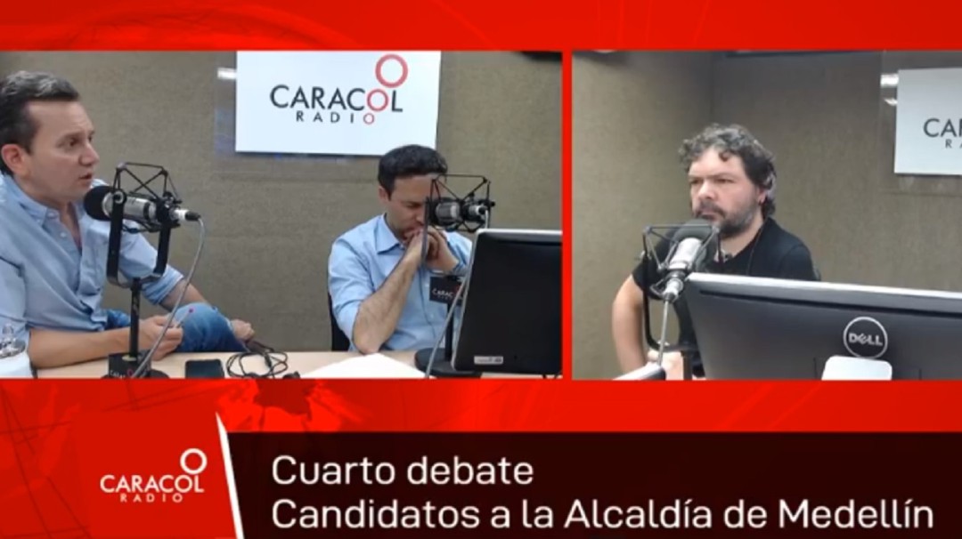 Candidatos a la Alcaldía de Medellín debaten en Caracol Radio